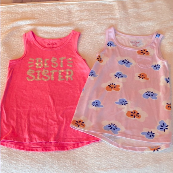 Girls Cat & Jack tank tops size 6/6x